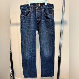 J Crew men's denim jeans.